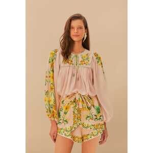 Pink Botanical Beauty LENZING™ ECOVERO™ Euroflax™ Shorts